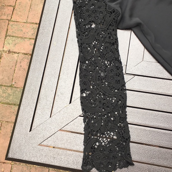 ATINA CRISTINA BLACK DRESS w slit underneath - Picture 2 of 6